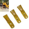 3 Set Excavator Bucket Teeth Support for 23 230 Series Skid Steer Backhoe Screw On Bucket Tooth Replacement Carbon Steel   Trenching Accessories
