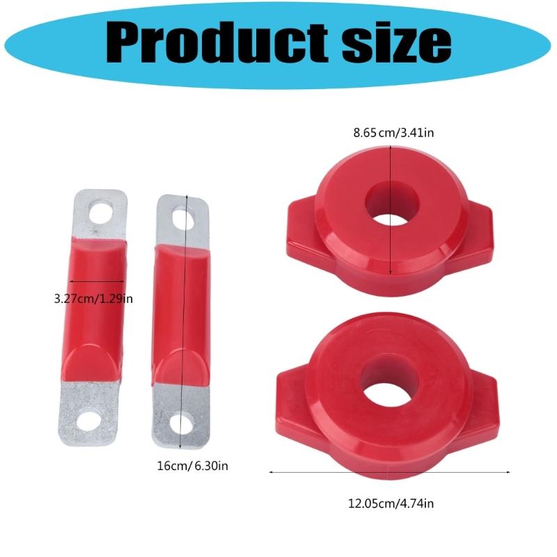 Rear Trailing Arm Bushing Set with Iron Mounting Parts for Replacing Rear Suspension Arm Connection 52370S10A12 PSB580