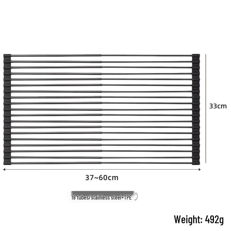 ZISIZ Retractable Kitchen Sink Dish Drainer