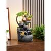Desktop Feng Shui Rockery Water Feature with Recirculating Ball for Wealth and Luck, Perfect for Office, Living Room, or Opening Ceremony Gift.