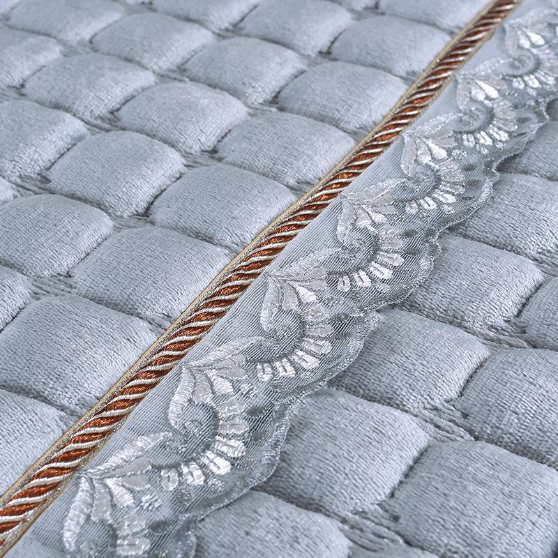 Tykt plysj sofatrekk beskytter sklisikkert sofatrekk moderne flanell sofatrekk til stue 3-seters sofaer og lenestoler