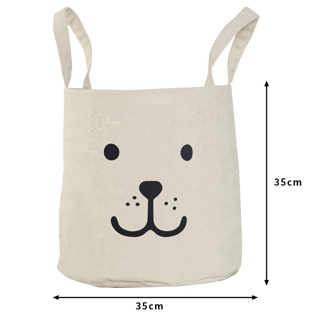 40*50 Sundries Storage Portable Laundry Basket    Large Box Cotton Linen Washing Clothes  Kids Toy Organizer