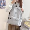 New Schoolbag Fashionable Commuter Versatile Backpack Japanese Simple Solid Color Junior High School Students College Style Backpack