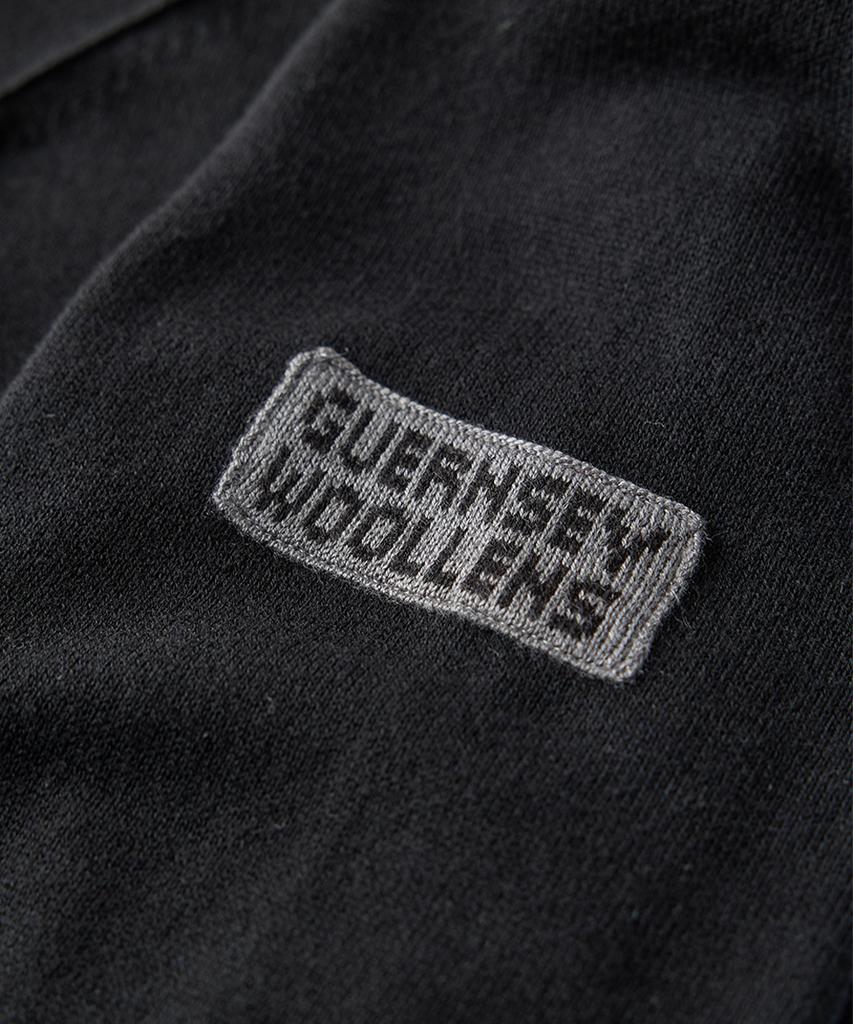 Guernsey Woollens Cotton V-Neck Cardigan - Black