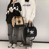 Nylon Star Tote Bag Drawstring Y2K Crossbody Bag Fashion Large Capacity Shoulder Bag  Outdoor