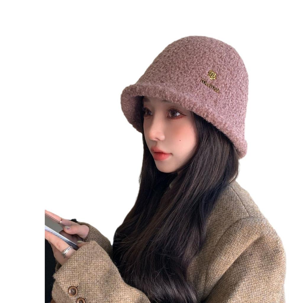 Осінньо-зимова нова шапка жіноча плюшева шапка-відро однотонна універсальна зимова термошапка умивальник універсальна потовщена