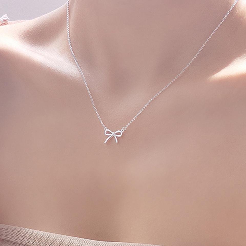 PANJBJ 925 Sterling Silver Mint Green Stone Necklace for Women Geometry Block Sweet Design Special Jewelry Gift Dropshipping