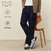 Ανδρικό Τζιν EMZ Erdos με Μείγμα Μαλλιού, Επένδυση Fleece και Ίσια Γραμμή