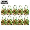 1-10PCS Christmas Felt Candy Bags Cartoon Apple Pouch Santa Sack Kids Gift Packaging Bag Xmas Tree Holiday Decoration