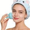 Brosse Nettoyant Visage en Silicone Doux Nettoyage des Pores Profonds Peau Sensible Têtes de Brosse Massage Exfoliant Étanche