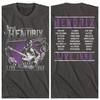 Jimi Hendrix Authentisches T-Shirt 1969 Live-Musik-Konzerttour Herren Rauch Baumwolle Unisex T-Shirt
