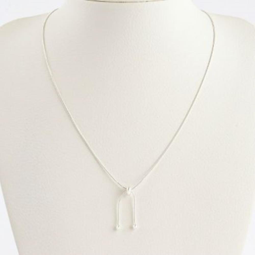 [Osjarak] Women's Street Fashion Snake Chain Tie Adjustable Silver Necklace