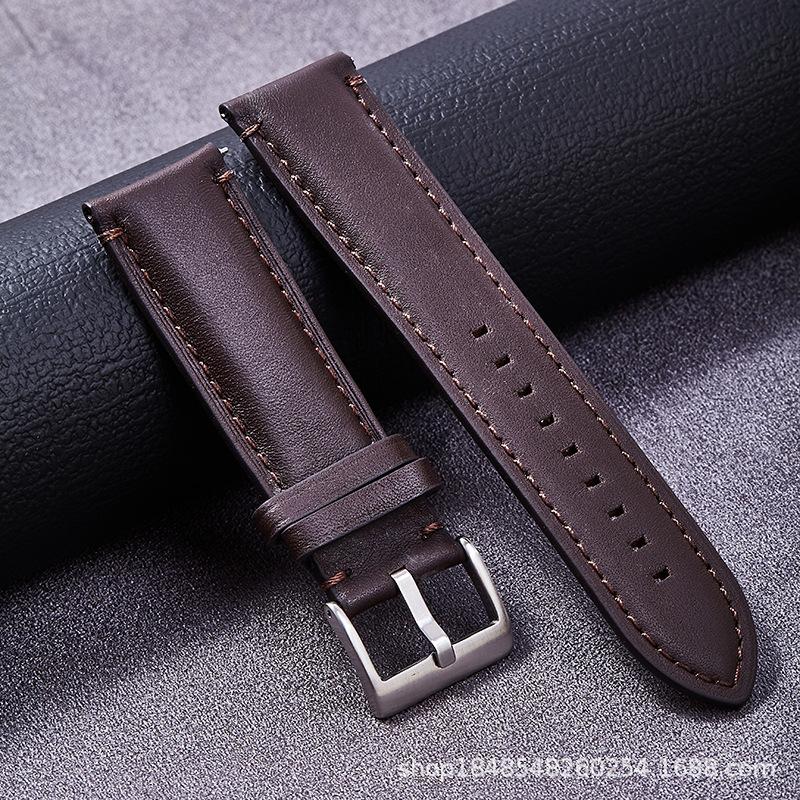 High-End Calfskin Leather Strap Is Suitable For Fossi/20Mm24Mm Matte Bottom Soft Quick Release