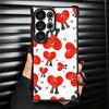 Bad Bunny Heart Plating Phone Case For Samsung Galaxy S24 S25 FE S26 Edge S23 Ultra S22 S21 Plus S20 Anti-Fall Airabag Cover
