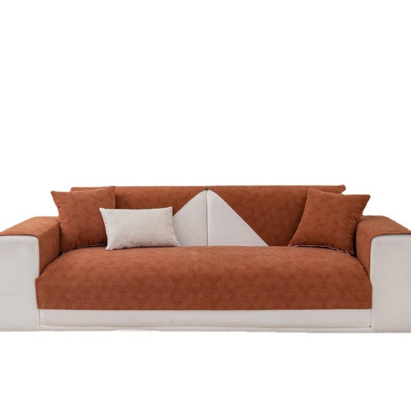 Chenille Dark Pattern Sofa Cushion Four Seasons Universal Non-Slip Sofa Cover Anti-Scratching Modern Simple Sofa Cover Towel