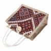 Print Ethnic Style Canvas Bag Embroidery Printing Cloth Lunch Bag Portable Linen Handbag  Picnic