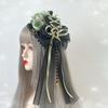 Lolita Goth Dark Versatile Fascinator Elegant Flat Hat Top Hat Headgear Hair Accessories Women Hats