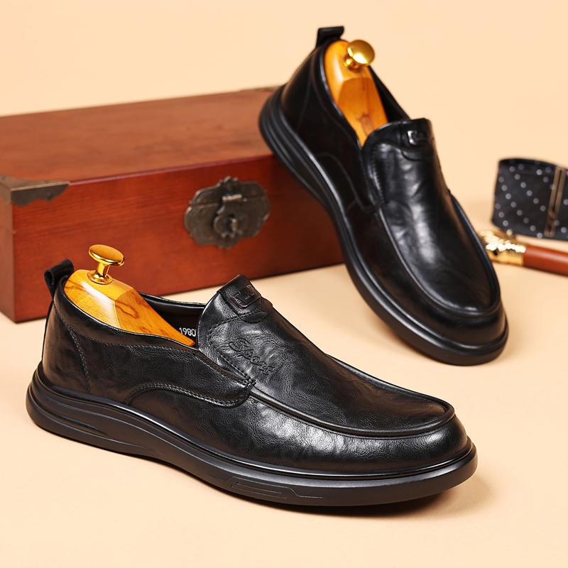 

Golden Sapling New Men s Slip on Loafers Soft Bottom Gentleman Dress Shoes Microfiber Leather Man Casual Business Shoes 44
