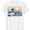 Die Große Welle vor Kanagawa Hokusai Japanische Feinkunst T-Shirt
