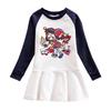 2026 Korean Style Girls' Cartoon Long Sleeve Mesh Princess Dress for Spring and Autumn