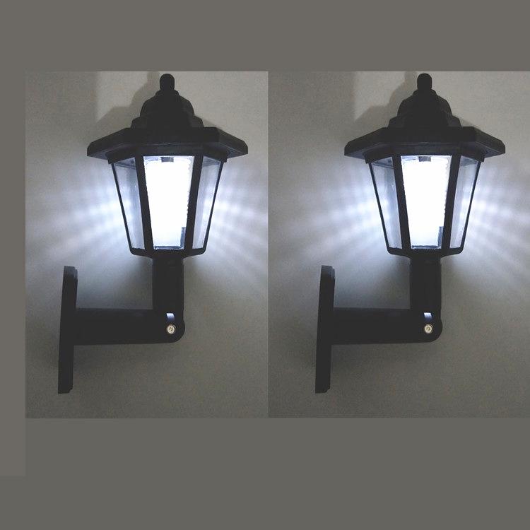 Solar LED Hexagonal Wall Light for Garden and Villa Decoration