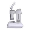 Kids Microscope 1600X 4 Inch LCD Screen Handheld Desktop Digital Microscope with LED Light for Education Gray