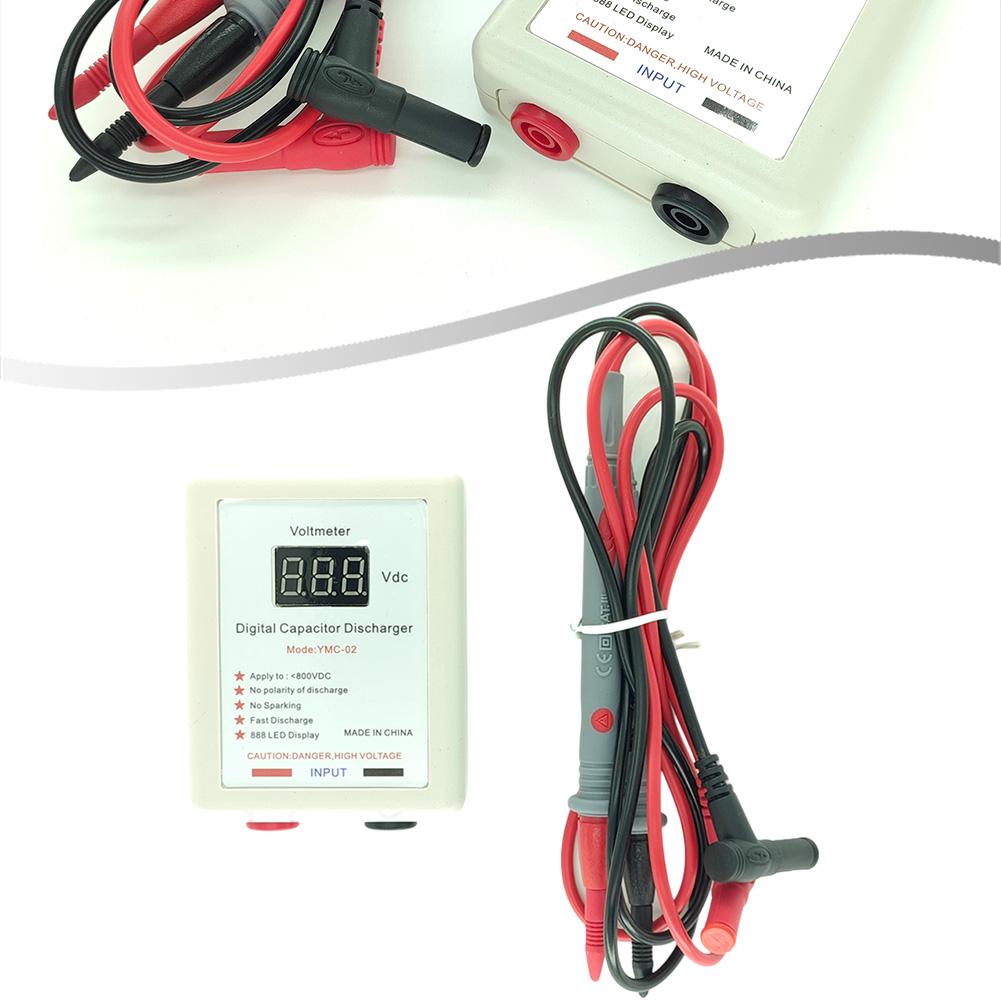 1set Condenser Arrester Body With Antifreeze PVC Probe 800V Digital Capacitor Fast Discharger High Voltage Discharge Tools