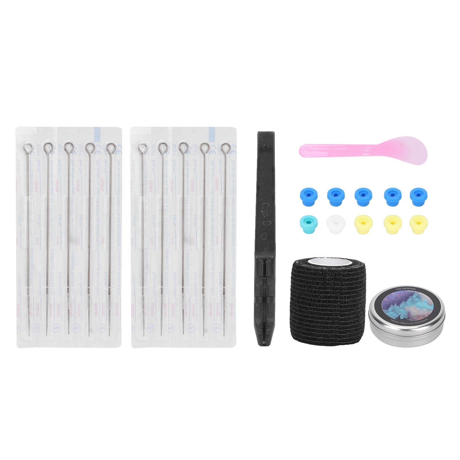 

DIY Hand Stick Tattoo Kit Tattoo Repair Cream Traditional Tattoo Pen Set Black 9RL