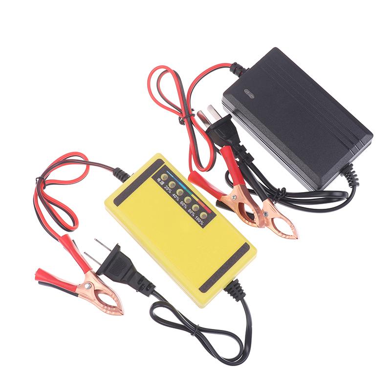 1pc 12V 4AH-20AH Car Battery Charger 220V Power Puls Repair Charger Wet Dry Lead Acid Battery LED Display Truck Battery Charger