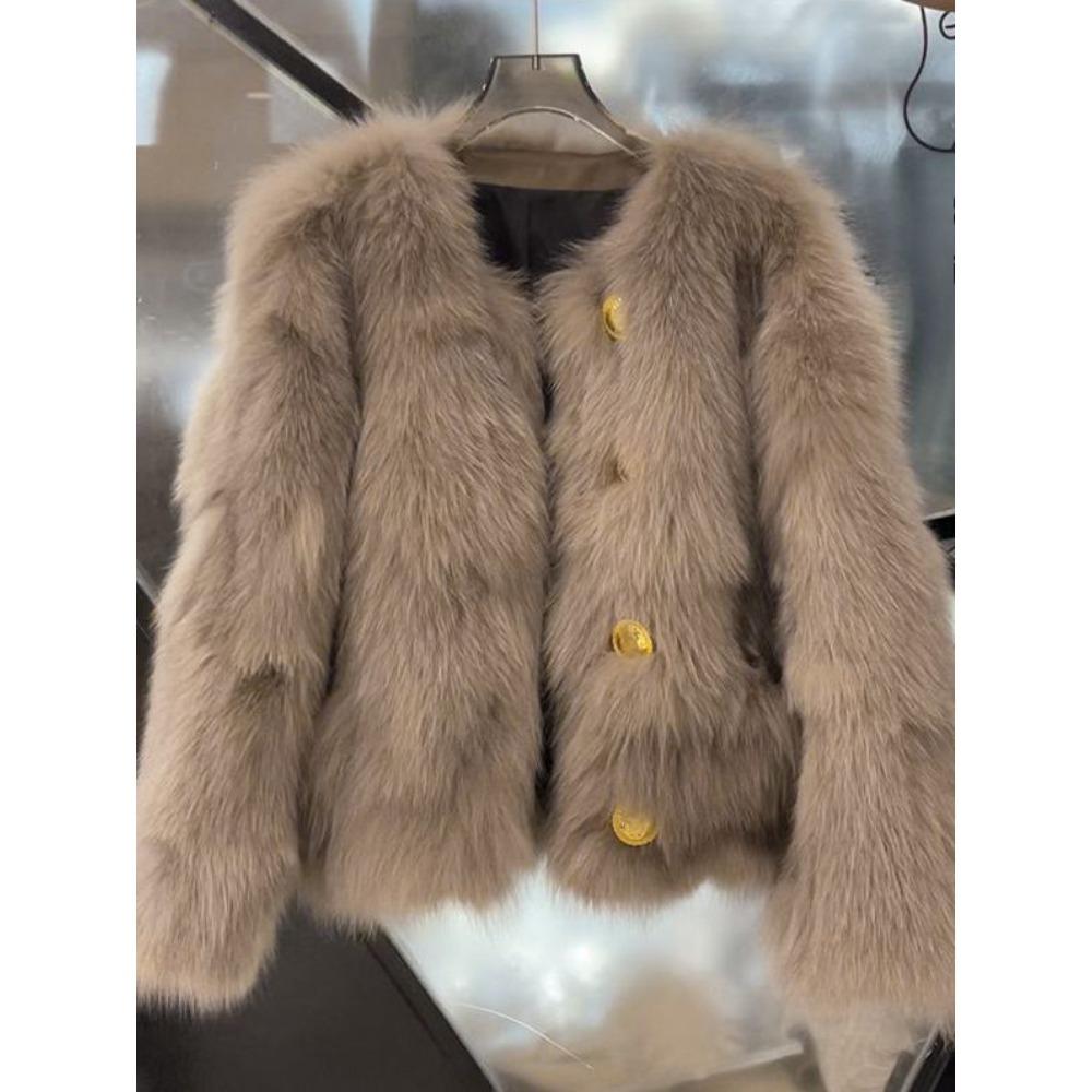 Fur Jacket Women's Short Autumn and Winter New Mao Mao Jacket Foreign Style Young Top Thin Versatile Fashion Women's Clothing