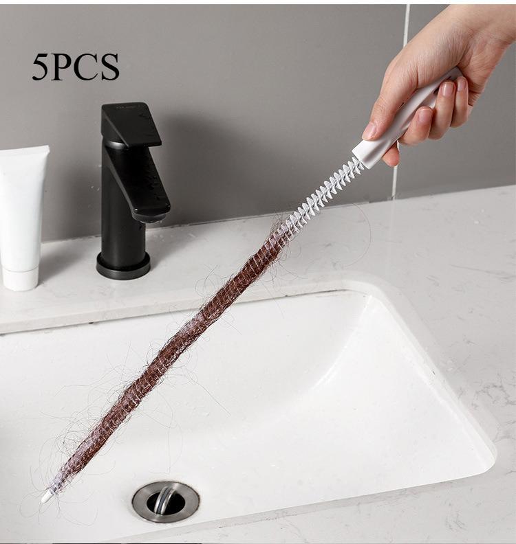 

Drain Cleaner Tool Hair Remover for Sink Bathroom Pipe Unclogging Brush with Long Handle