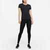 Nike Dri-Fit One Solid Print Quick-Dry Sports Round Neck Short Sleeve T-Shirt Women Tops Black DD0627-010