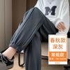 Fleece sweatpants women's new thickened thermal cotton pants in autumn and winter wear casual small footwear sweatpants