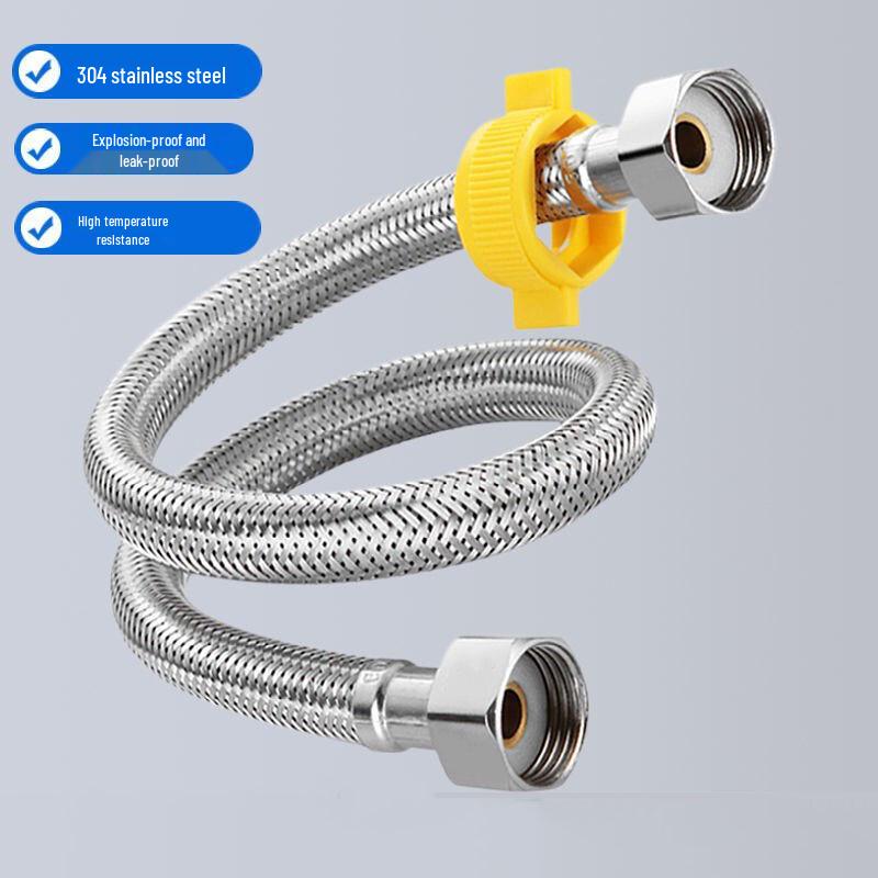 HONGGONG 304 Stainless Steel Braided Flexible Hose for Cold & Hot Water