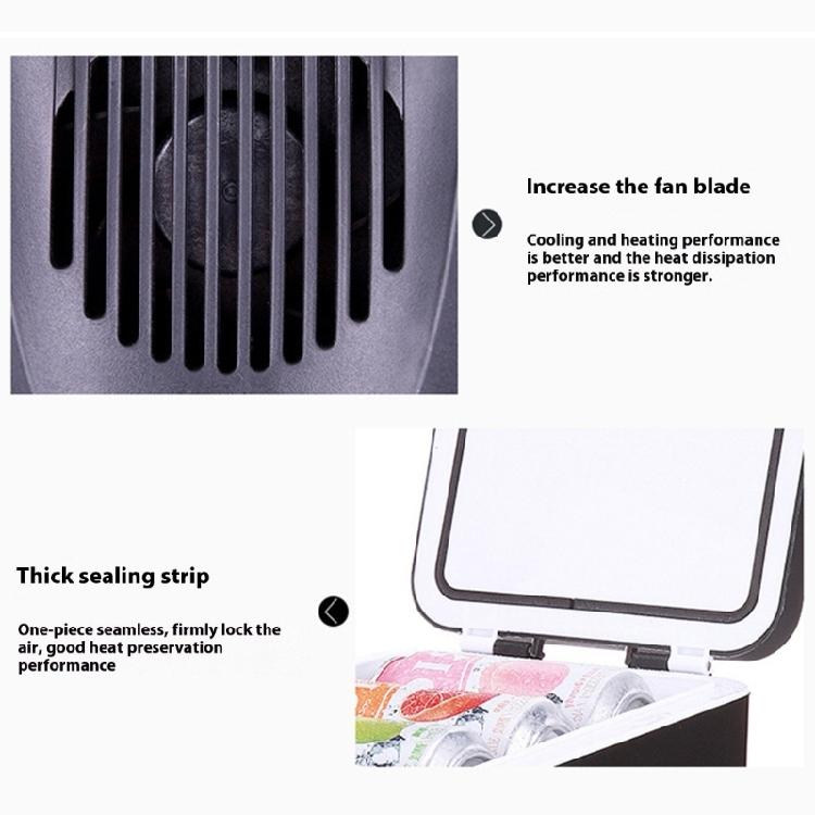 6L Capacity Low Noise Mini Refrigerator Warmer Cabinet Makeup Skincare Portable Fridge for Car 12V/220V