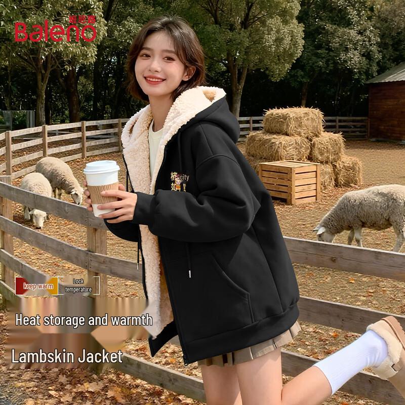 

Baleno Women s Fleece-Lined Hooded Sweatshirt Jacket L