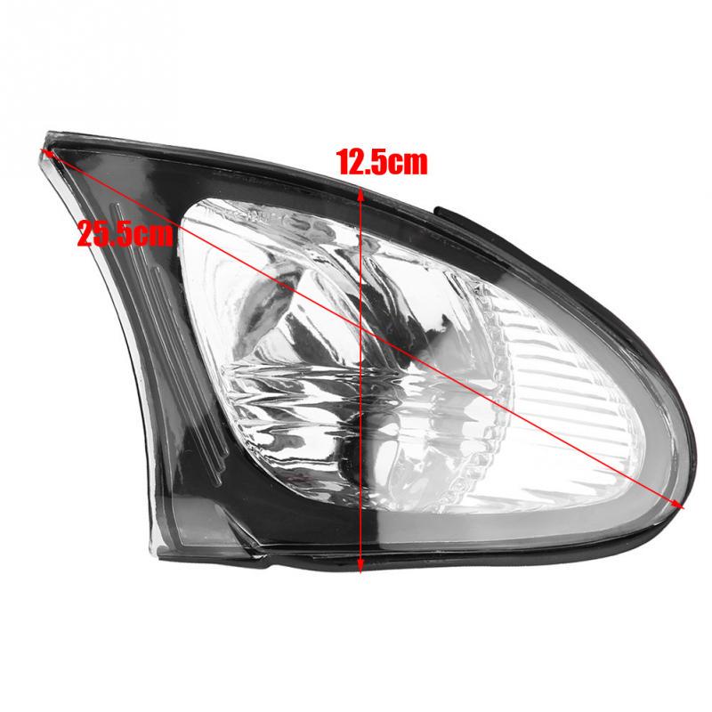 Left /& Right Corner Light Covers Corner Light Lens Turn Signal Light Cover Clear Lens for E46 3-Series 4DR 2002-2005