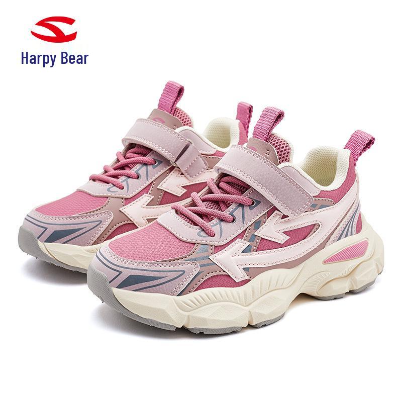 HOBIBEAR Kids  Leather Upper Velcro Outdoor Sports Shoes 31 фиолетовый