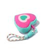 Fashion Colorful Love Heart Storage Bag Zipper Anti Loss Earphone Bag Backpack Pendant