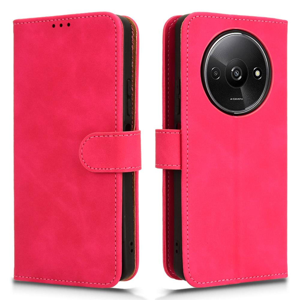 For Xiaomi Redmi A3 4G/Poco C61 4G Case PU Leather Skin Touch Feeling Wallet Phone Cover