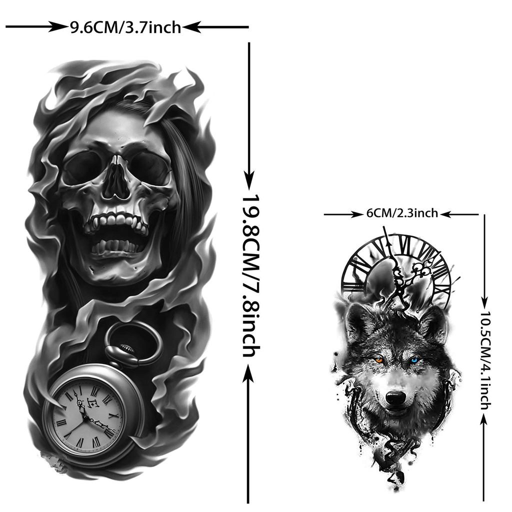 73 Fogli Tatuaggi Temporanei Dei Zeus Gesù Per Uomini Donne Impermeabili Realistici Leone Tigre Aquila Tatuaggio Finto Adesivo Lunga Durata