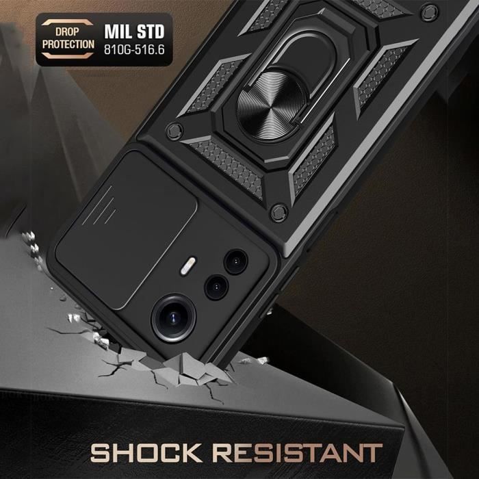 Coque - E.F.CONNECTION - Pour Xiaomi Redmi Note 12S - Rigide - Antichoc - Protection Caméra Coulissante