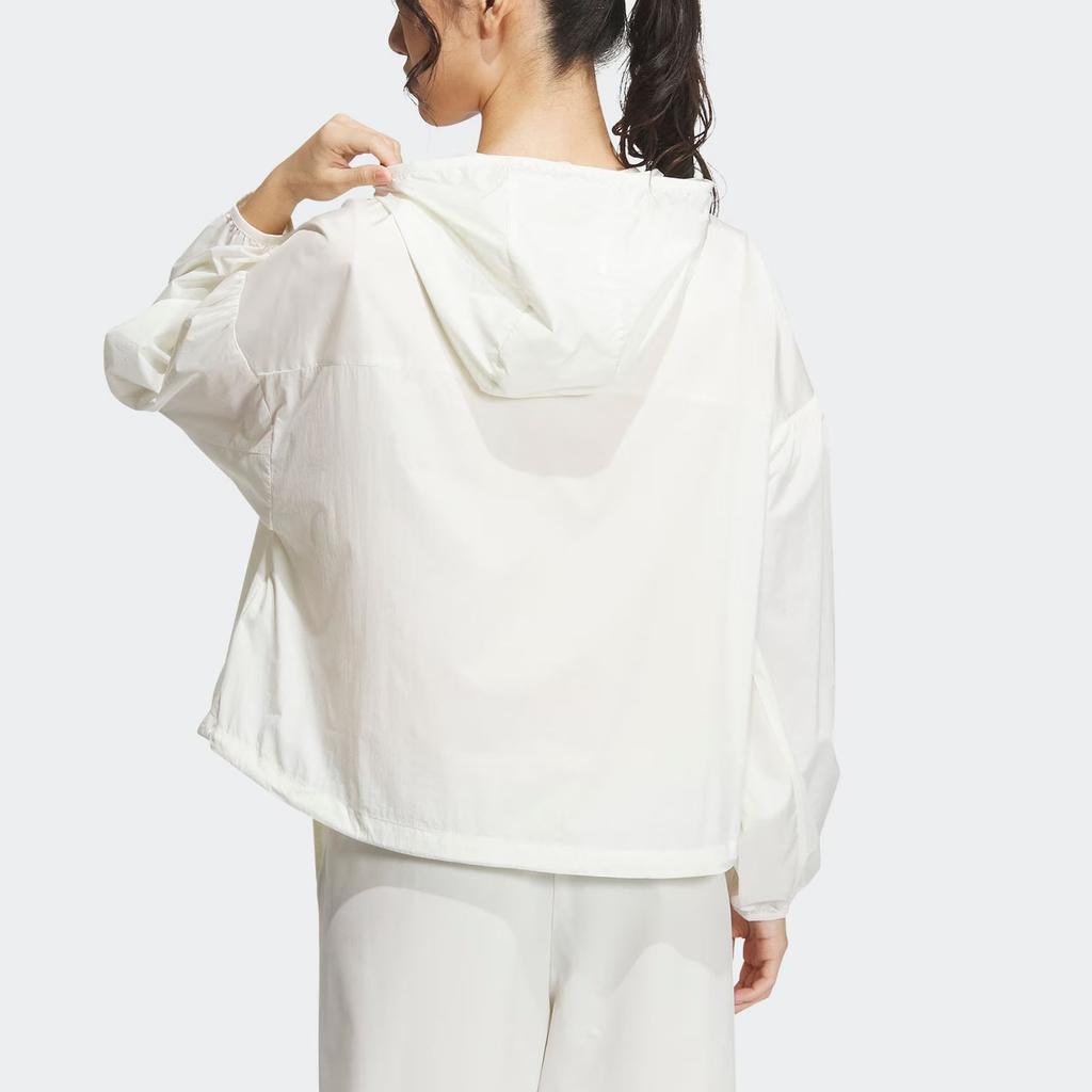 Adidas Windbreaker Jacket Women Tops White IM8837