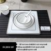 imperial six-piece set with square plate, handmade