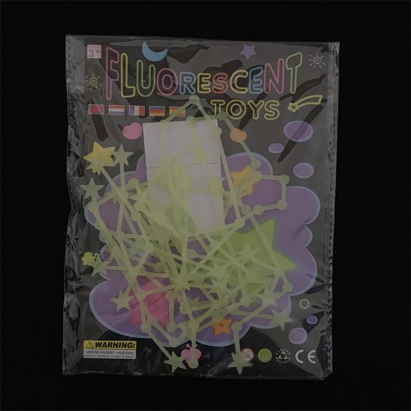 Adesivi murali creativi per camera da letto, stelle, luna, adesivi luminosi, soffitto per bambini, dodici costellazioni