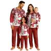 Print Cute Family Set Pajamas, Home Clothes, Family Set Long Sleeve Top Pants Set