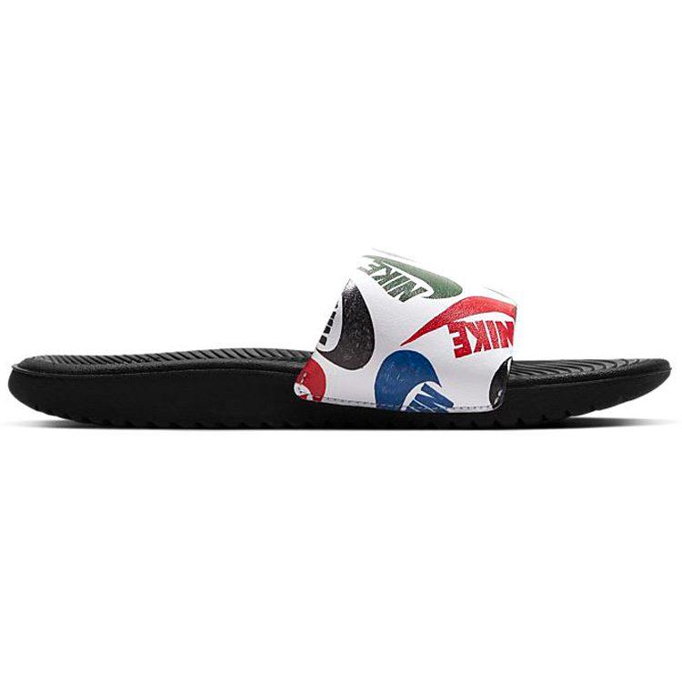 Nike Kawa Kids' Home Slippers Black White CT6619-010