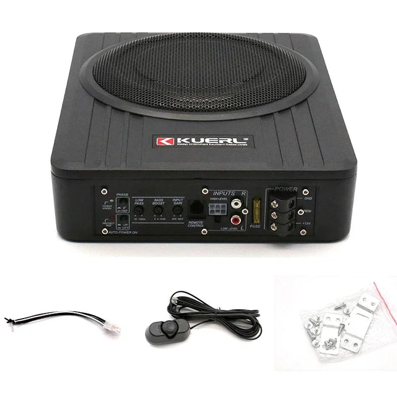 8-inch 10 inch 12V High-power Aluminum Alloy Car Speaker, Under Seat Audio Retrofit Ultra-thin Subwoofer Auto Subwoofers Box