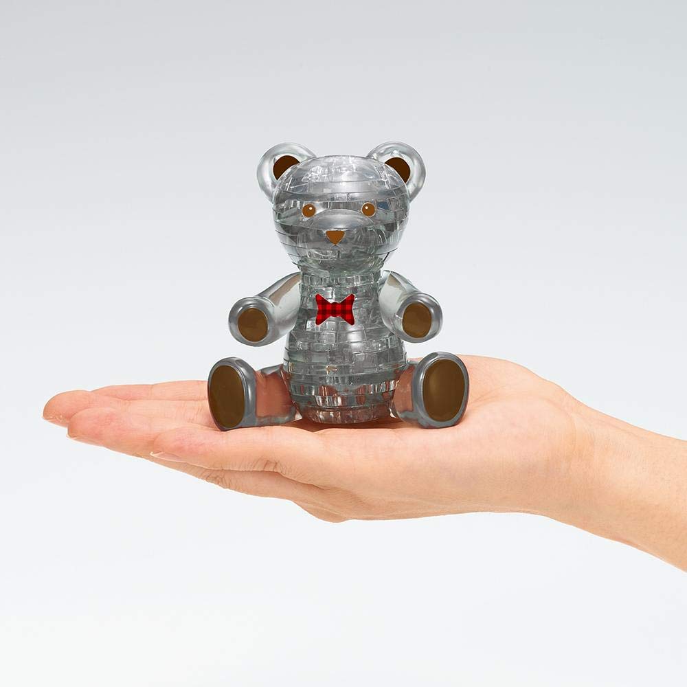 41-Piece Crystal Puzzle Teddy Bear Black