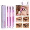 4-color Double-ended Eyebrow Pencil, Ultra-fine Eyebrow Pencil, Natural Long-lasting Extremely Fine Wild Eyebrow Pencil